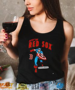 Boston Red Sox Captain America Marvel retro shirt