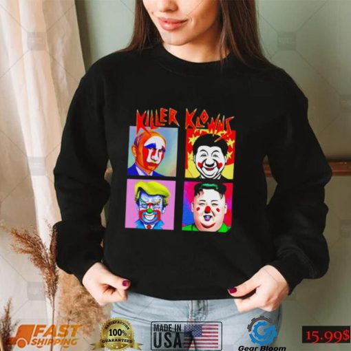 Killer klowns clowns dictator Putin Xi Jinping Trump Kim Jongun Halloween shirt