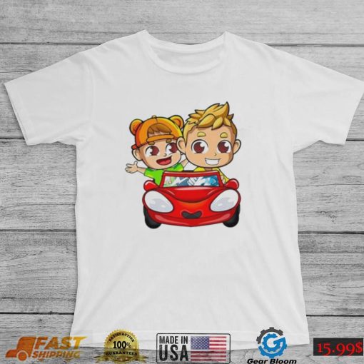 Animated driving car vlad and nikI shirt