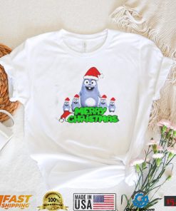 Santa Hat Grizzy & The Lemmings With Christmas shirt