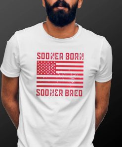 OKLAHOMA SOONERS BORN SOONERS BRED AMERICA SHIRT