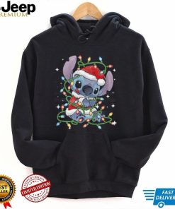 Cartoon Design Santa Hat Present Holiday Stitch Christmas Sweatshirt