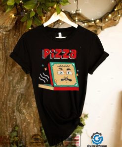 Chainsaw Shan Pizza box face John Green art shirt