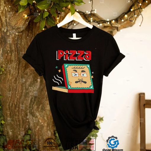 Chainsaw Shan Pizza box face John Green art shirt