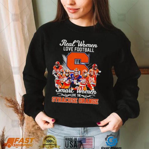 Real women love football smart women love the Syracuse Orange signatures 2022 shirt