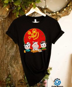 Cow mashup horror movies hunter moon Halloween chibi shirt