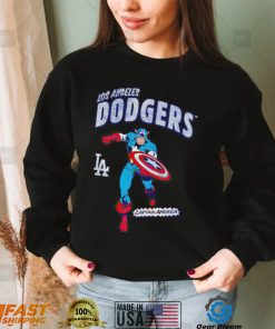 Los Angeles Dodgers Captain America Marvel retro shirt