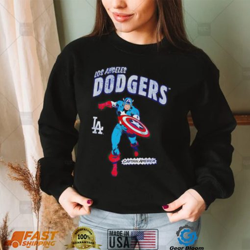 Los Angeles Dodgers Captain America Marvel retro shirt