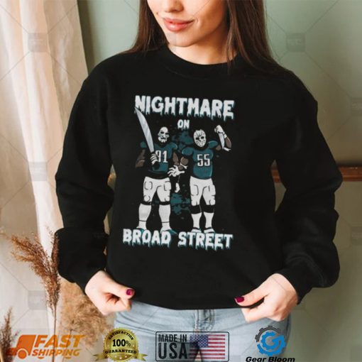 Official Fletcher Cox And Brandon Graham Nightmare On Broad Street halloween shirt