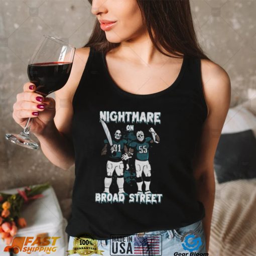 Official Fletcher Cox And Brandon Graham Nightmare On Broad Street halloween shirt