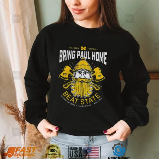 Official Valiant University of Michigan Football Bring Paul Home shirt