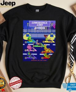 Cowabunga Cart pixel art video game shirt