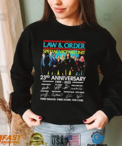 Law and Order Special Victims Unit 23rd Anniversary 1999 2022 three squads three hours one case movie shirt