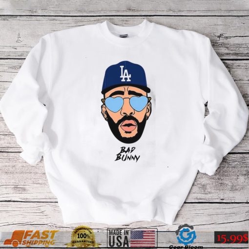 Bad Bunny Dodgers Shirt Los Angeles Dodgers MLB Shirtv