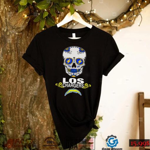 Jen Mills Sugar Skull Los Chargers shirt