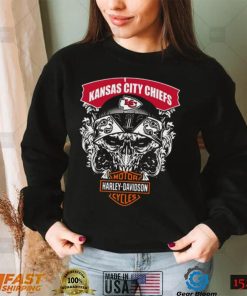 Skull Kansas City Chiefs T Shirt Nfl Football Gift For Fan