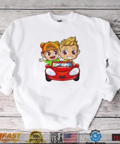 Animated driving car vlad and nikI shirt