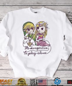 Zelda legend of zelda link leisure it’s dangerous to play alone shirt