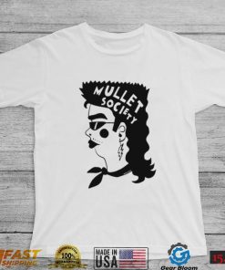 Mullet Society hair art shirt