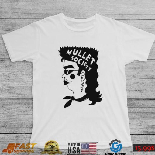 Mullet Society hair art shirt