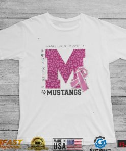 We wear pink breast cancer awareness mustangs football shirt