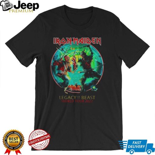 Iron maiden legacy of the beast world tour 2022 black shirt