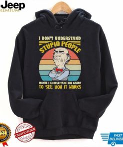 Official Walter Jeff Dunham I don’t understand stupid people maybe I should take one apart to see how it works vintage shirt