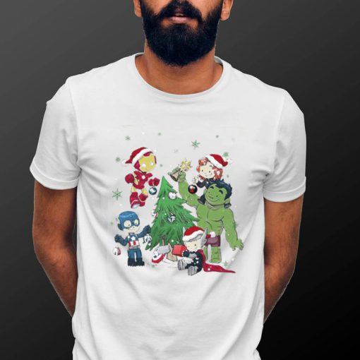 Christmas Chibi Avengers Superhero T Shirt