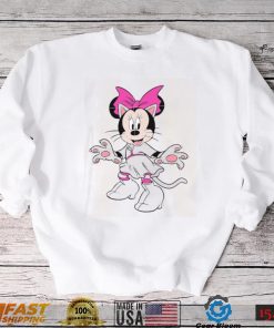 Cartoon Design Mickey And Minnie Mouse Halloween Sweatshirt