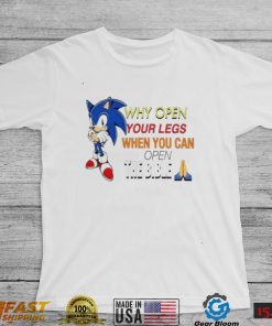 Sonic why open your legs when you an open the bible shirt