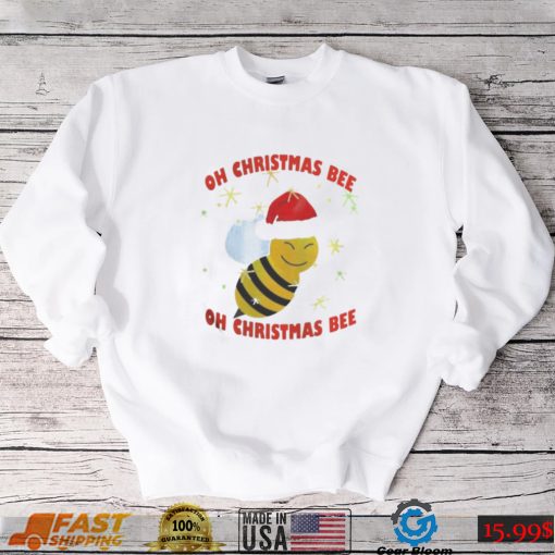 Oh Christmas Bee Santa Bee Xmas shirt