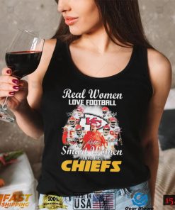 The Kansas City Chiefs T Shirt Real Women Love Football Smart Women Love The Chiefs Signatures