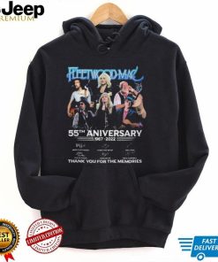 Official 55th anniversary 1967 2022 FleetWood Mac Band thank you for the memories signatures shirt