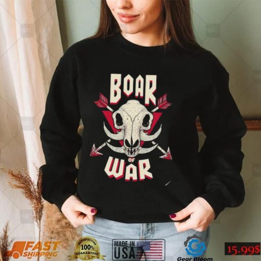 The Wild Boar skull Boar of War Halloween shirt