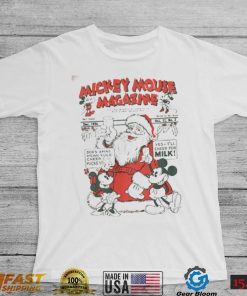 Mickey And Santa Claus Disney Christmas T Shirt