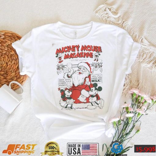 Mickey And Santa Claus Disney Christmas T Shirt