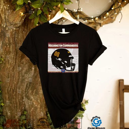 Official New Alternate black helmet for 2022 Season Washington Commanders shirt