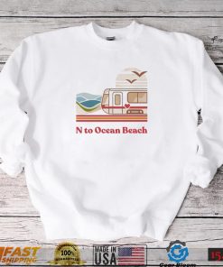 N to Ocean Beach vintage art shirt