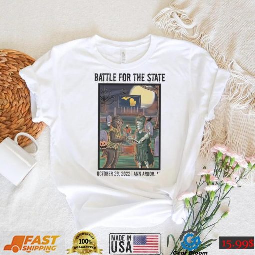 Michigan Wolverines vs Michigan State Spartans mascot battle for the State 2022 shirt