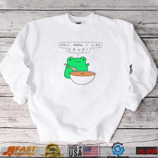 Greb comic frog y’all know I like soup shirt