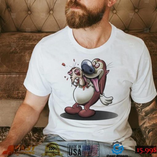 AlI ren and stimpy chestburster shirt