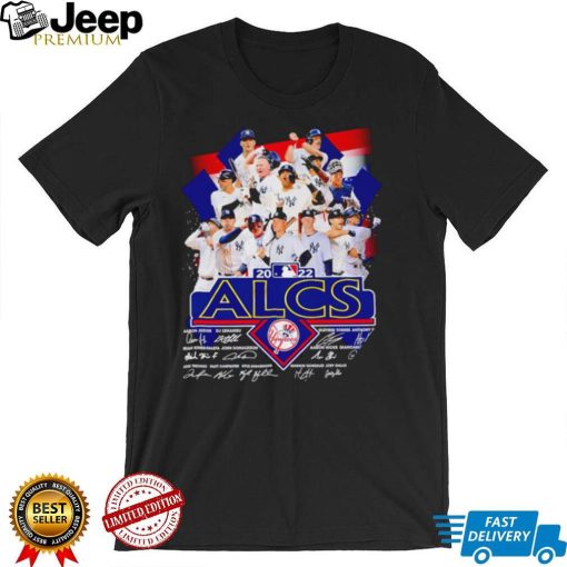 New York Yankees ALCS 2022 signatures shirt