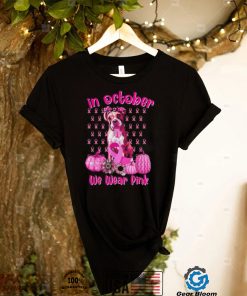 Official Cute We Wear Pink Boxer Breast Cancer Pumpkin Halloween T Shirt