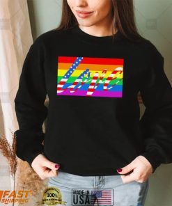 American flag Love is LGBT Pride shirt