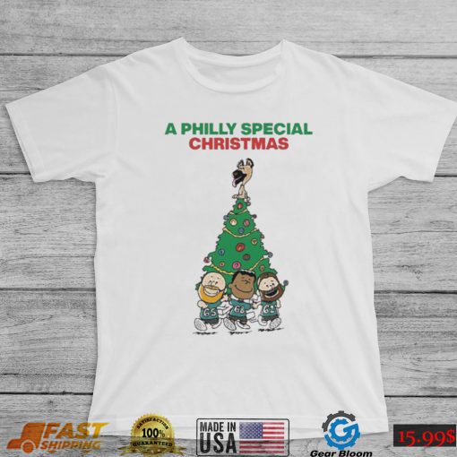 Jason Kelce Jordan Mailata And Lane Johnson A Philly Special Christmas Tree Sweatshirt