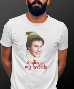 SMILING’S MY FAVORITE BUDDY THE ELF WILL FERRELL MOVIE CHRISTMAS SHIRT