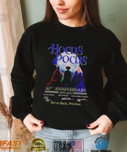 Hocus Pocus 30th Anniversary 1993 2023 we’re back witches Halloween 2022 shirt