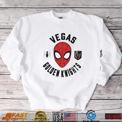 Vegas Golden Knights X Spidey Marvel Spider Man face shirt