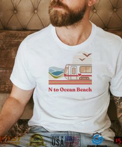 N to Ocean Beach vintage art shirt