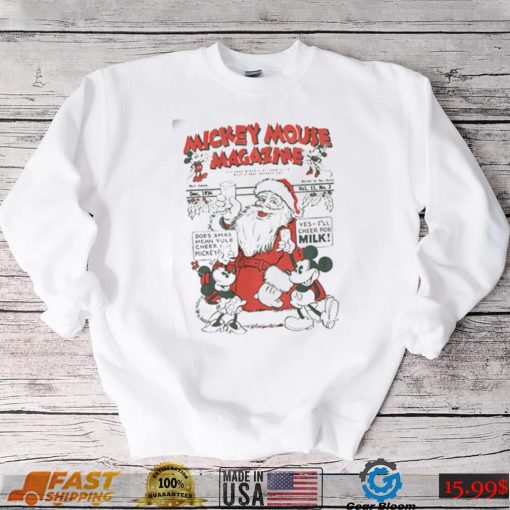 Mickey And Santa Claus Disney Christmas T Shirt